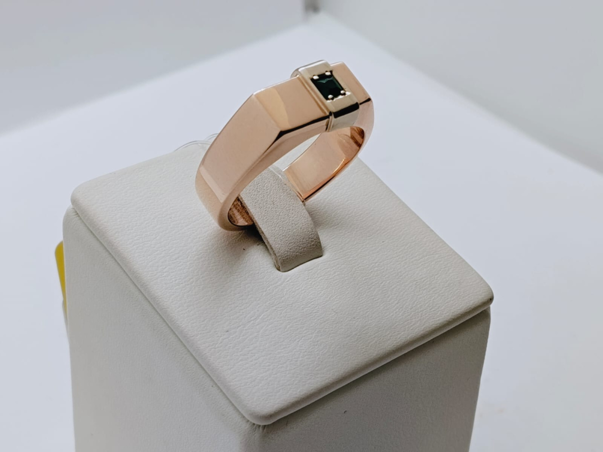 31-0313-О КОЛЬЦО ПЕЧАТКА с камнем (Au 585)