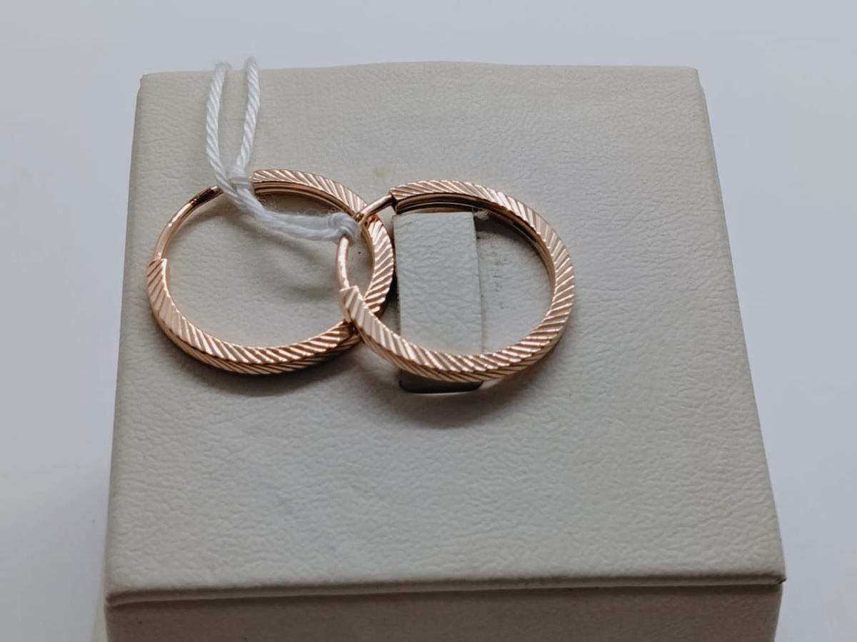 СКОН585 СЕРЬГИ КОНГО (Au 585)
