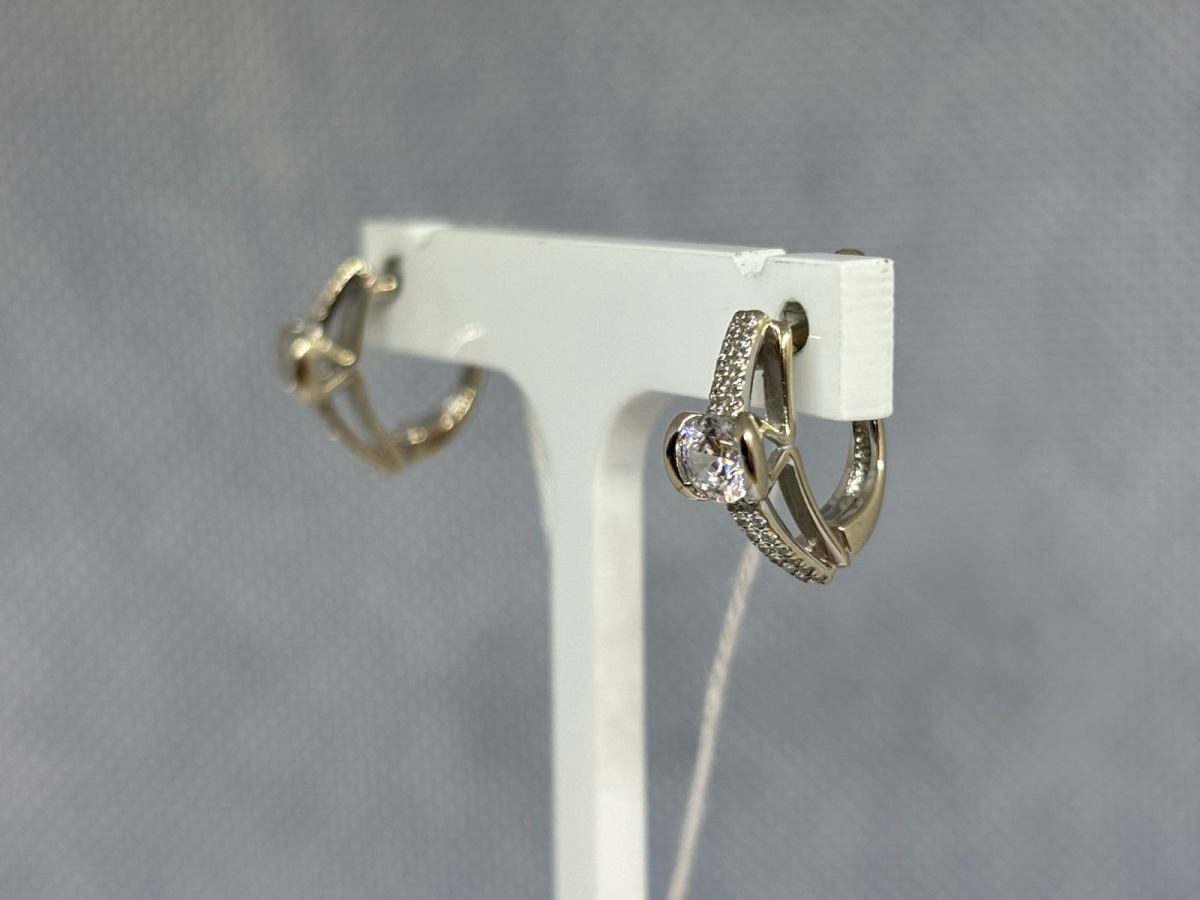 СКМИ585 СЕРЬГИ С КАМНЯМИ (Au 585)