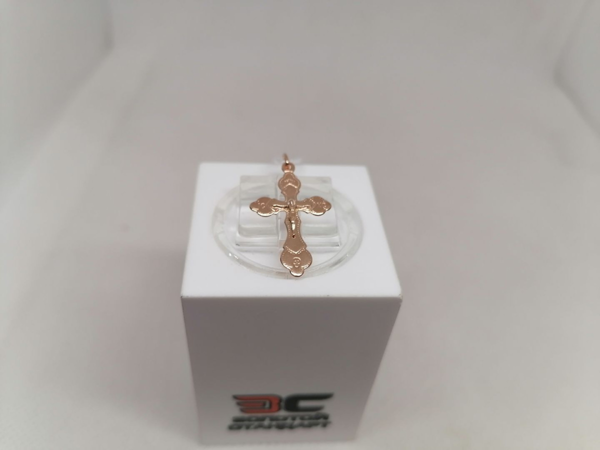 ПОДКБК375 ПОДВЕСКА КРЕСТ БЕЗ КАМНЯ (Au 375)