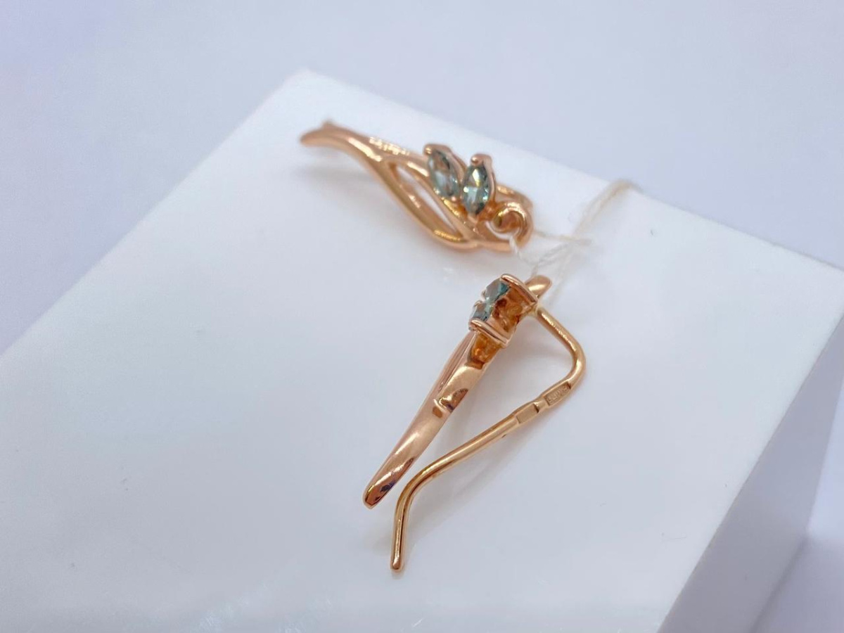 СЕРЬГИ С КАМНЯМИ (Au 585)