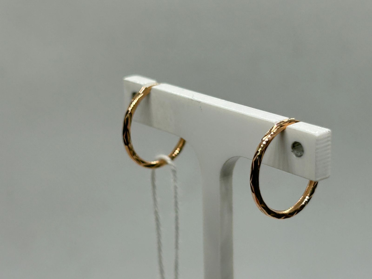 СКОН375 СЕРЬГИ КОНГО (Au 375)