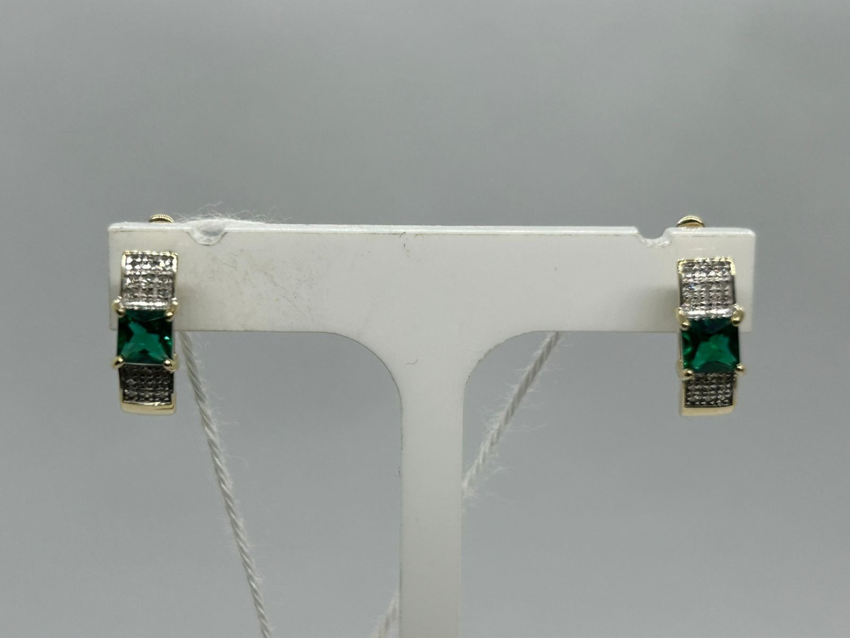 СКМИ585 СЕРЬГИ С КАМНЯМИ (Au 585)
