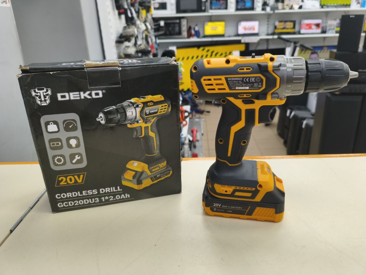 Шуруповерт Deko GCD20DU3