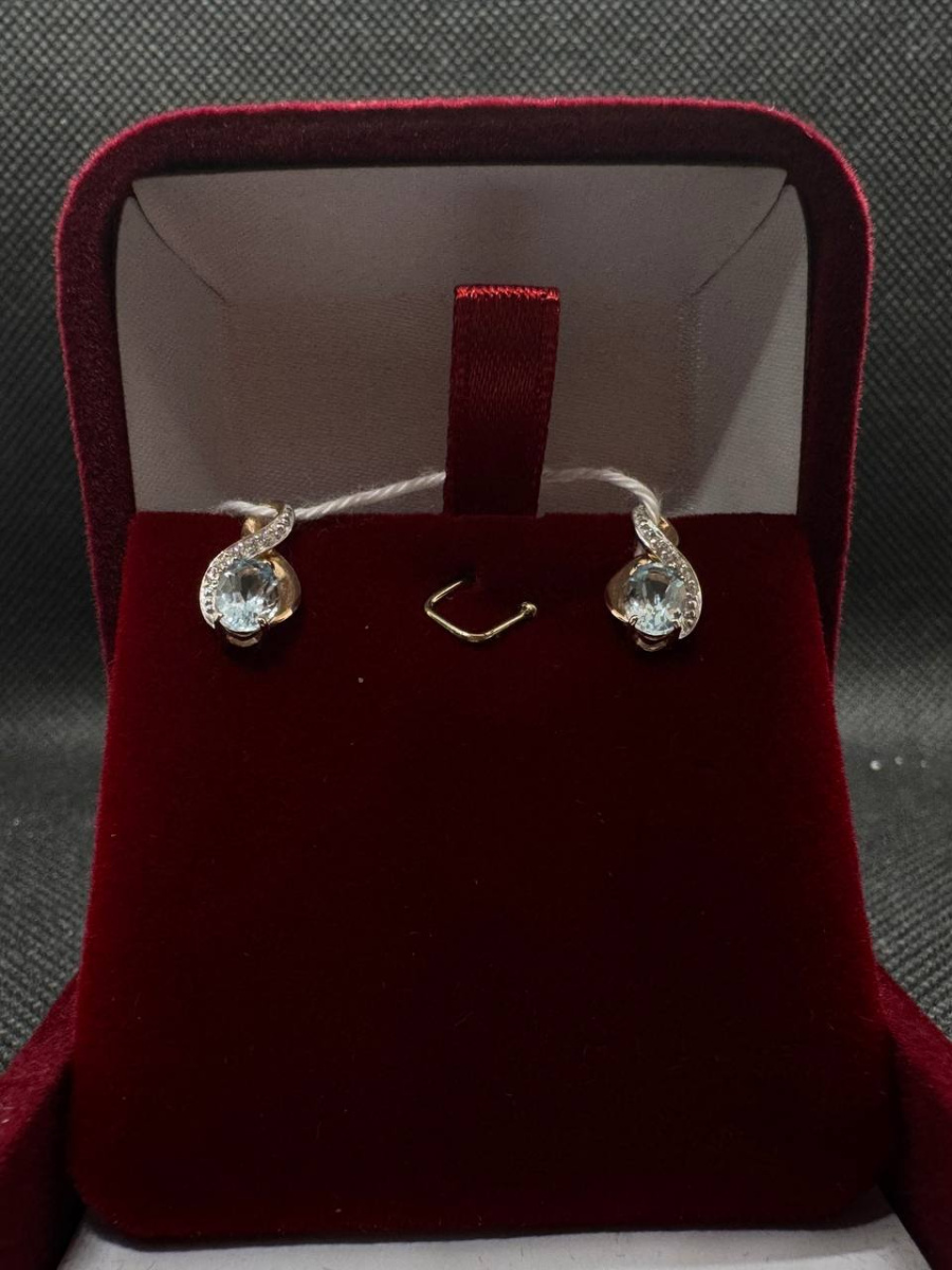 СПУС585 СЕРЬГИ ПУСЕТЫ (Au 585)