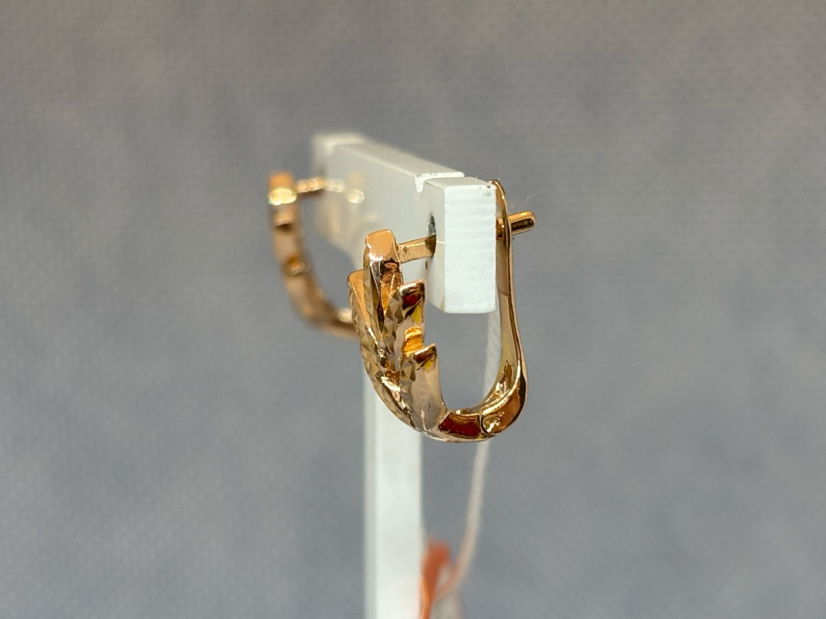 СБКМ585 СЕРЬГИ БЕЗ КАМНЯ (Au 585)