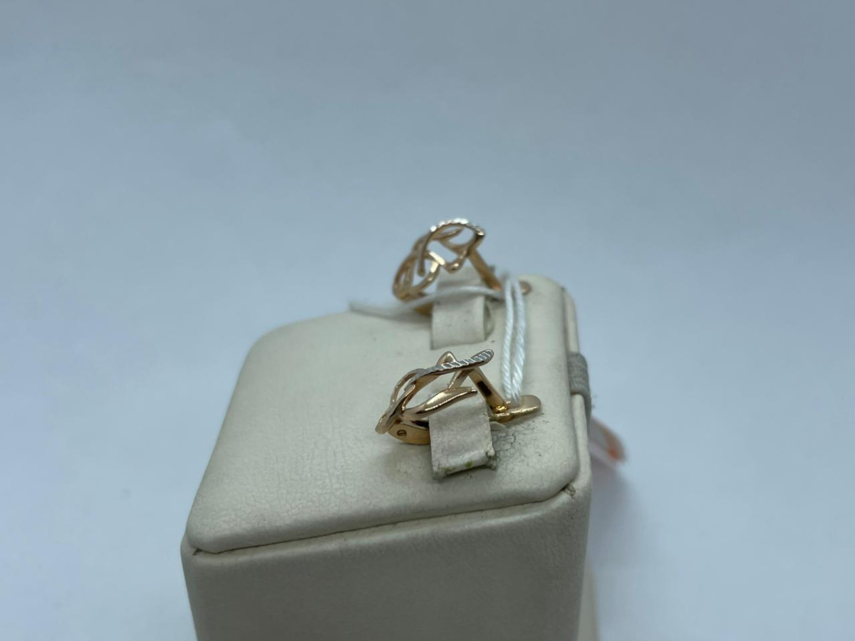 СЕРЬГИ БЕЗ КАМНЯ (Au 585)