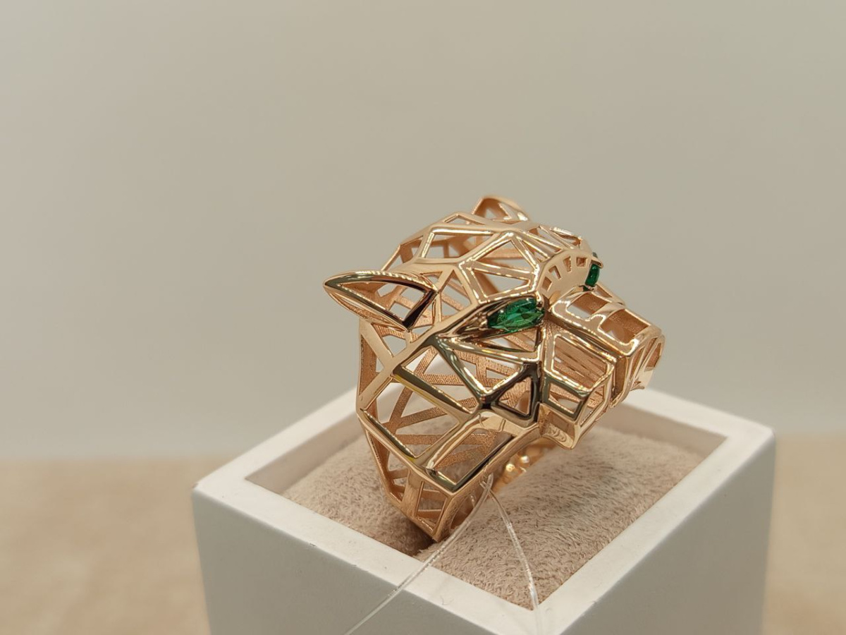 КОЛЬЦО С КАМНЯМИ (Au 585)