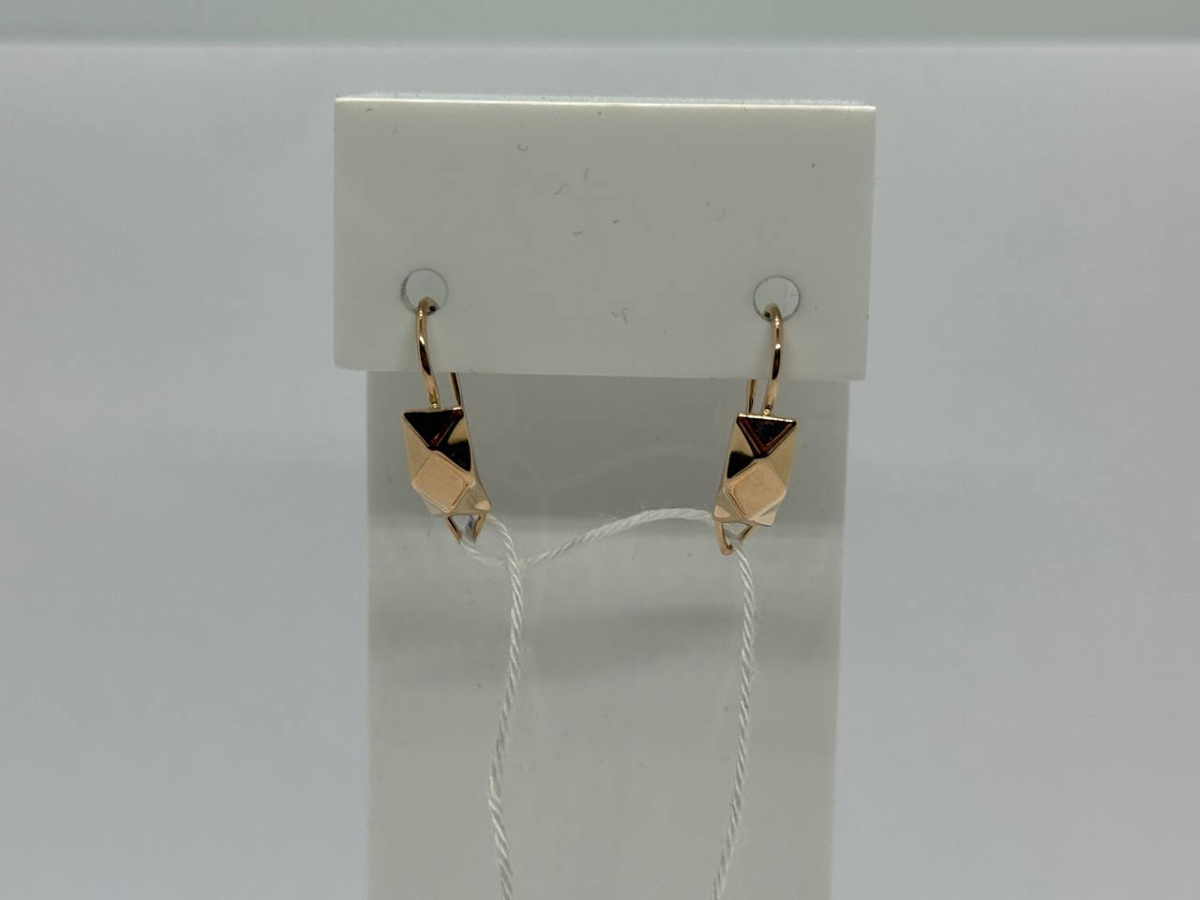 СБКМ585 СЕРЬГИ БЕЗ КАМНЯ (Au 585)