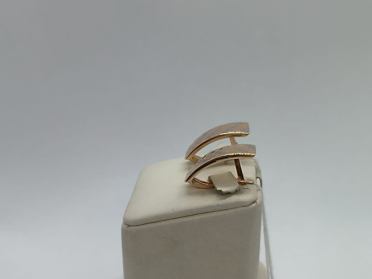 СБКМ585 СЕРЬГИ БЕЗ КАМНЯ (Au 585)