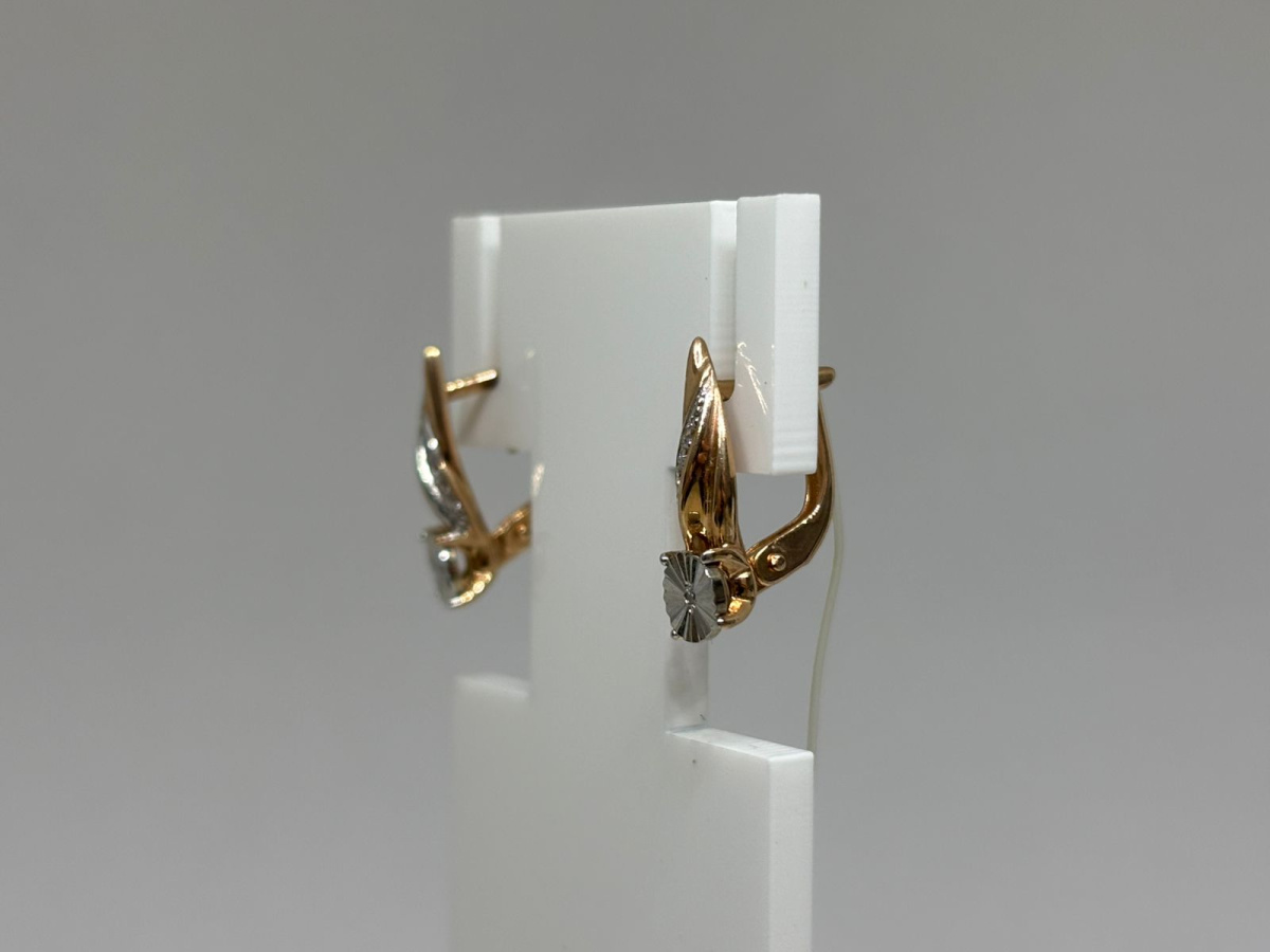 08-52-0102-00 СЕРЬГИ С КАМНЯМИ (Au 585)