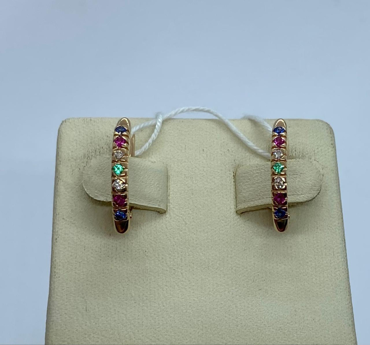 СЕРЬГИ С КАМНЯМИ (Au 585)