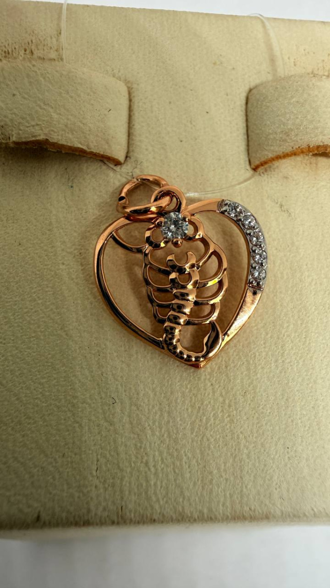 ПОДВЕСКА ЗНАК ЗОДИАКА СКОРПИОН (Au 585)