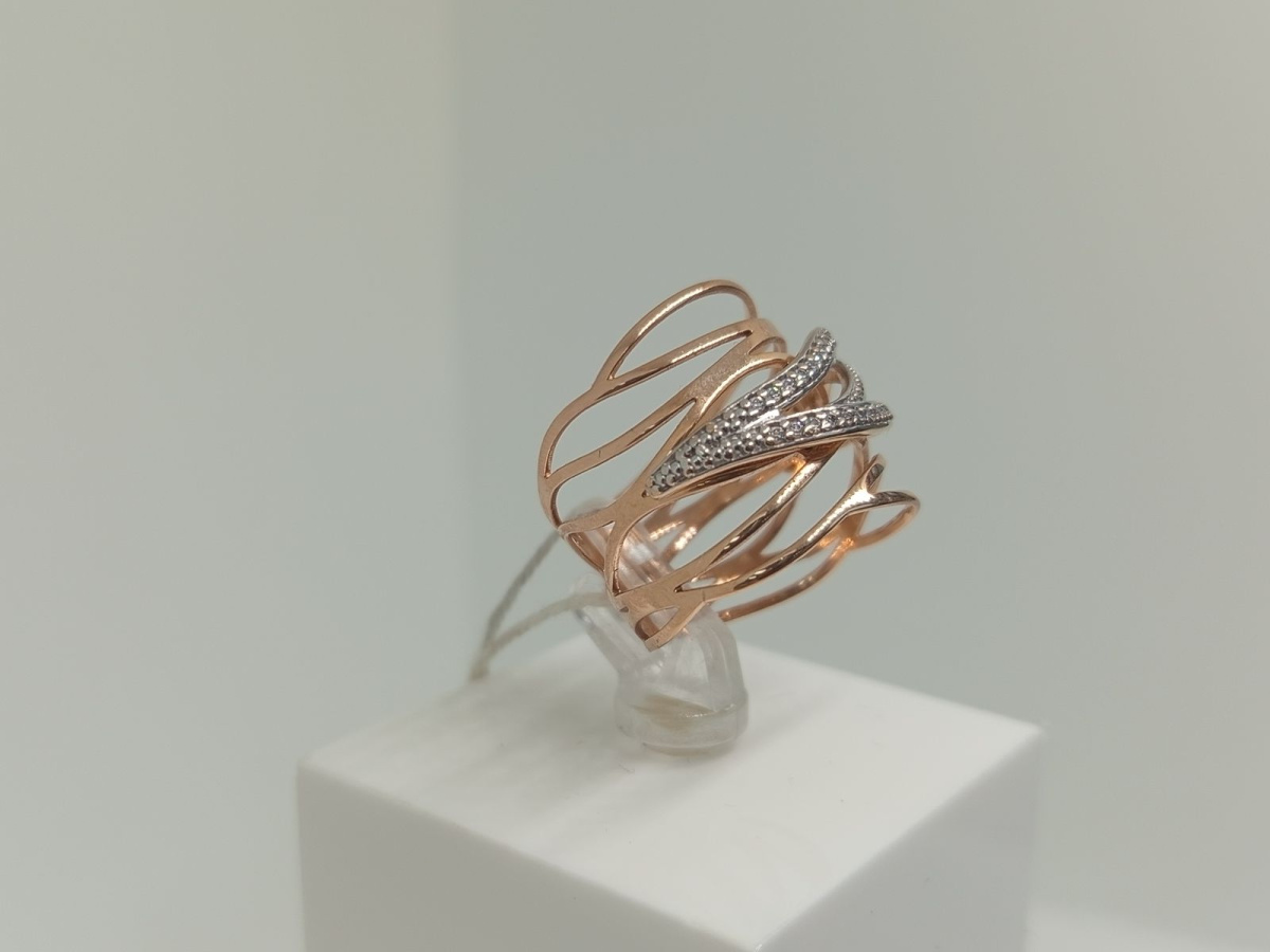 КОЛКМИ585 КОЛЬЦО С КАМНЯМИ (Au 585)