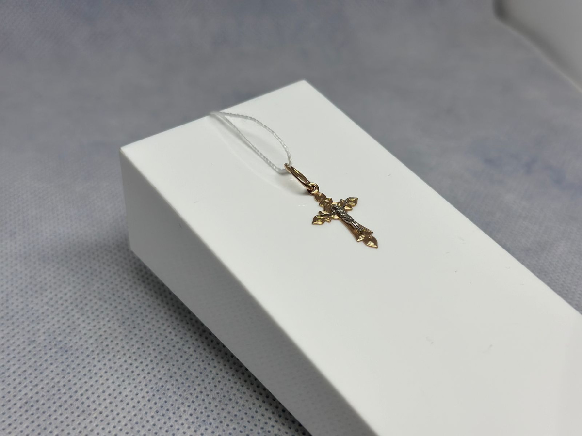 ПОДВЕСКА КРЕСТ без камня (Au 585)
