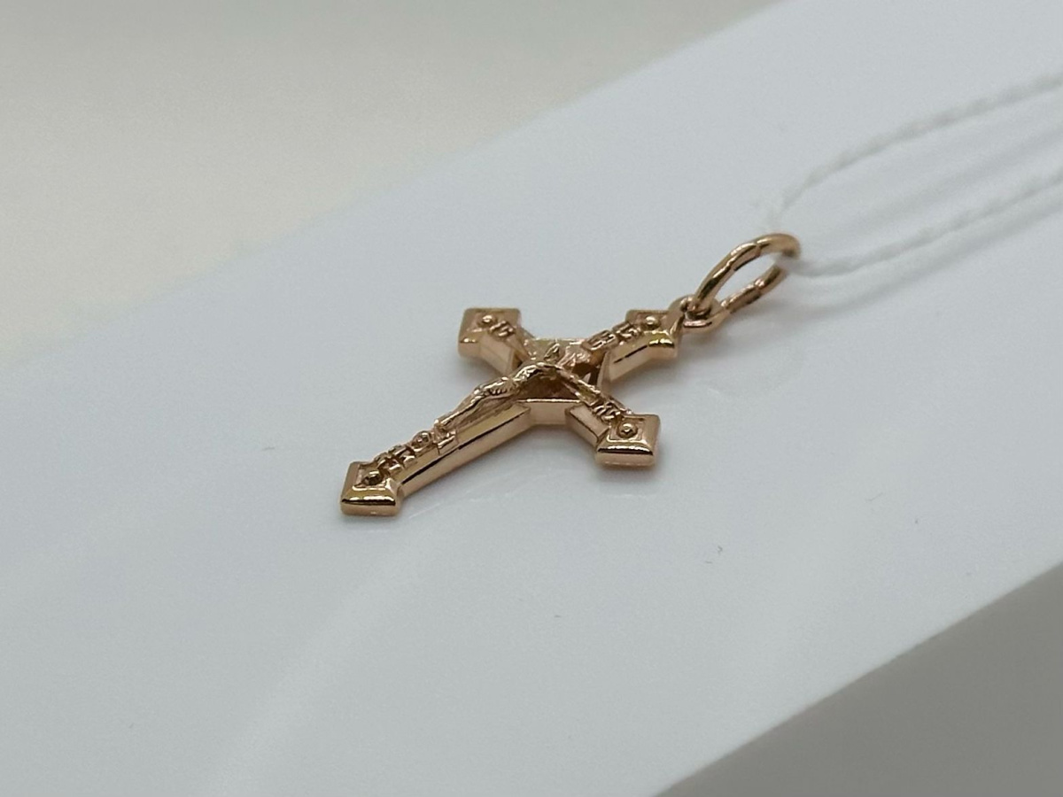 ПОДВЕСКА КРЕСТ без камня (Au 585)