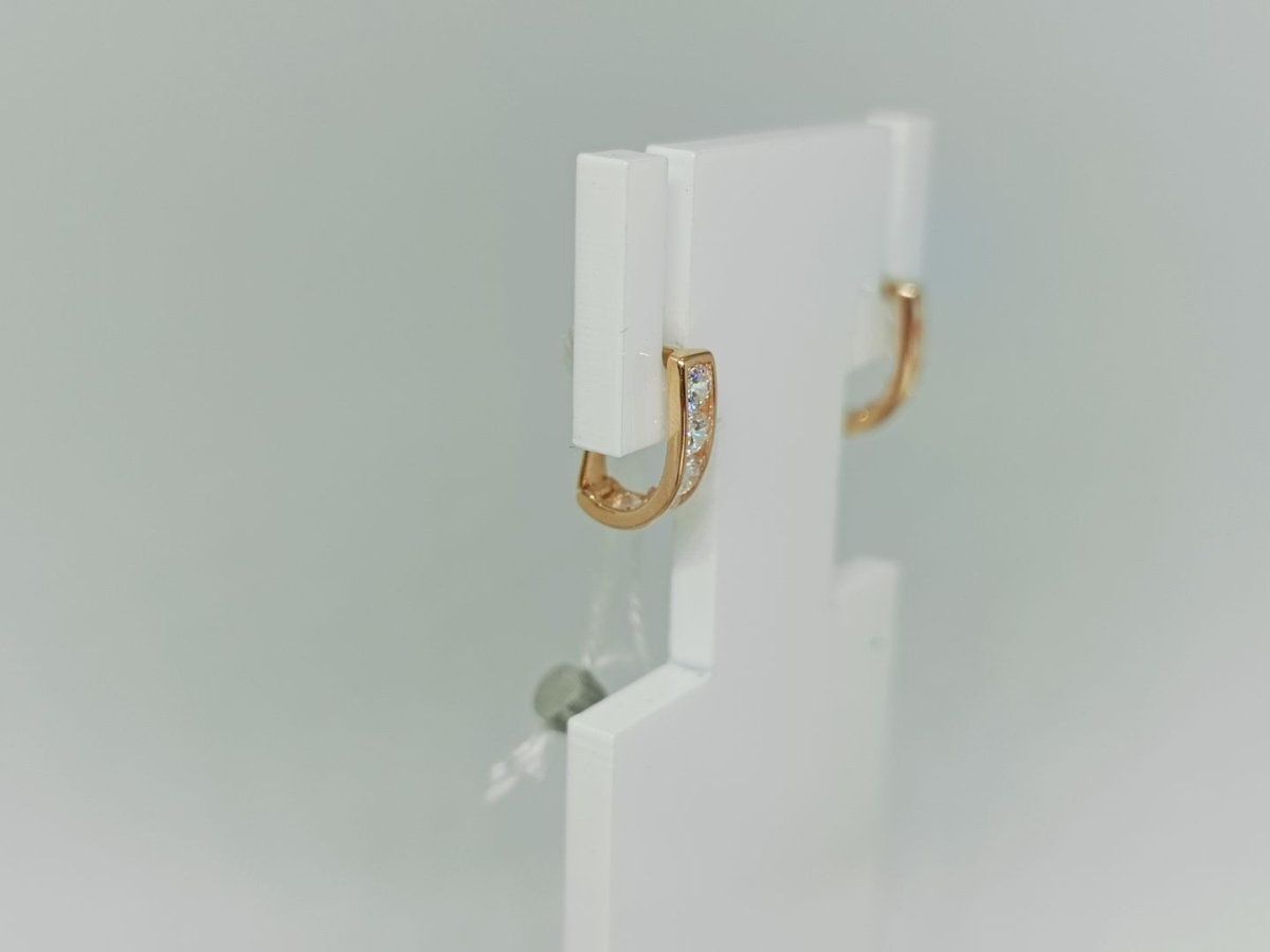 СКМИ585 СЕРЬГИ С КАМНЯМИ (Au 585)