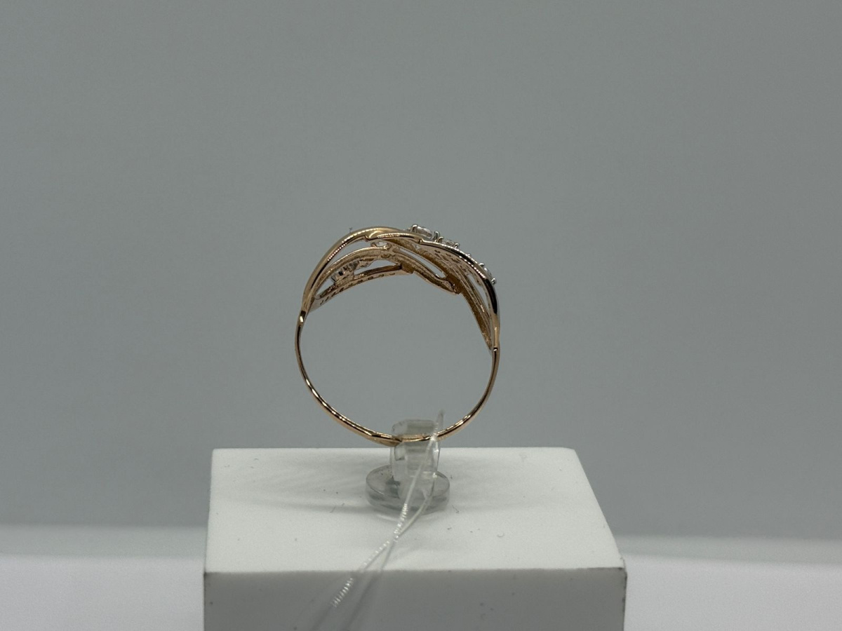 018190 КОЛЬЦО С КАМНЯМИ (Au 585)