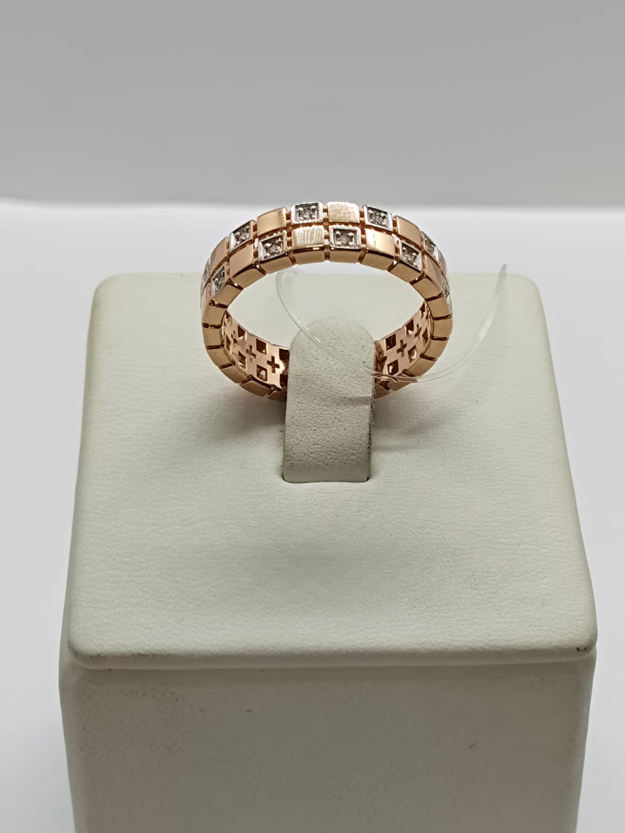 КОЛЬЦО С КАМНЯМИ (Au 585)