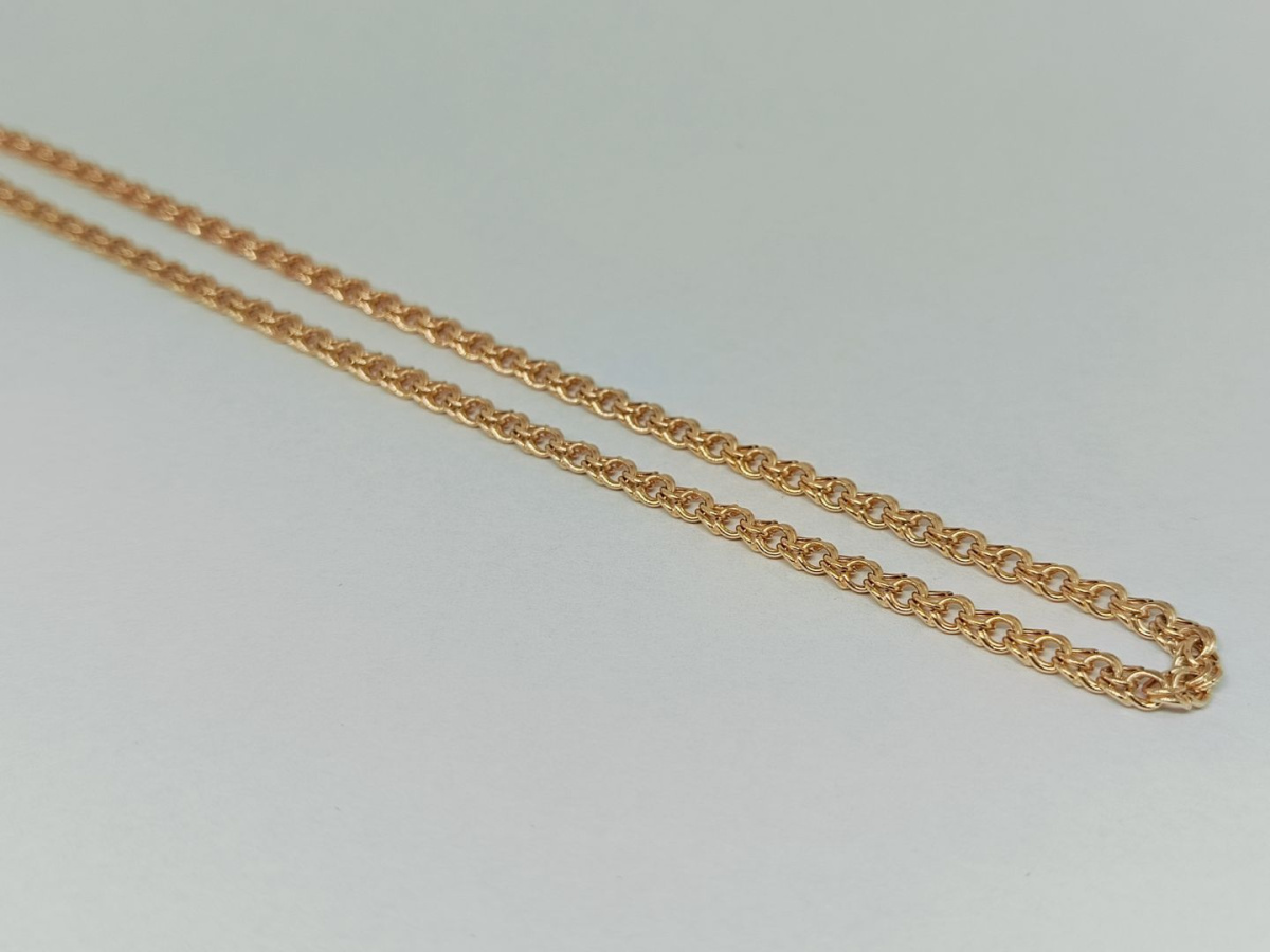 ЦЕПЬ ПУСТОТЕЛАЯ Бисмарк (Au 585)