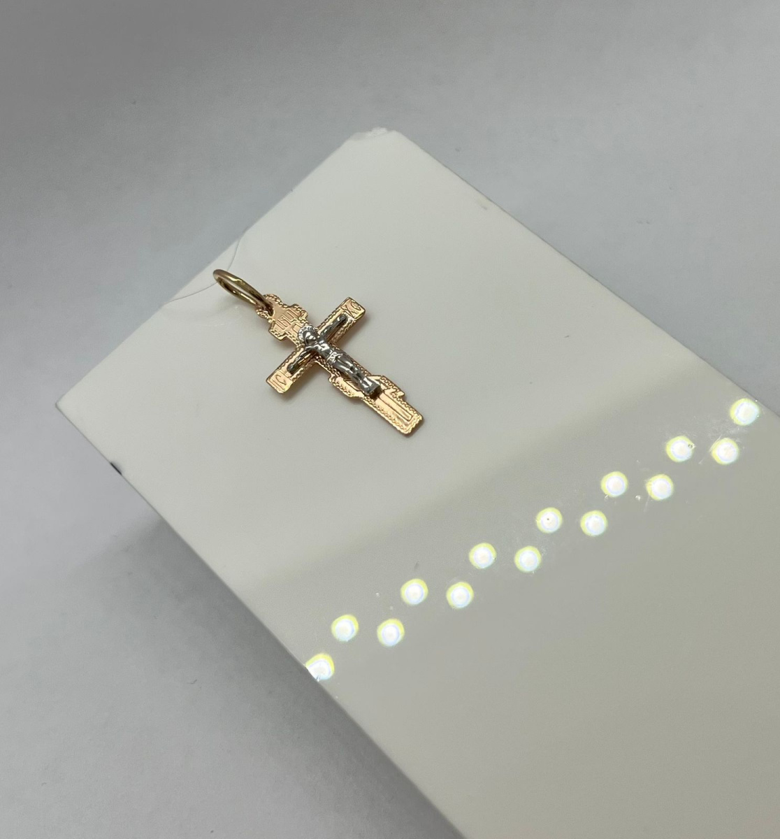 810-00268-10-00-00-02 ПОДВЕСКА КРЕСТ без камня (Au 585)
