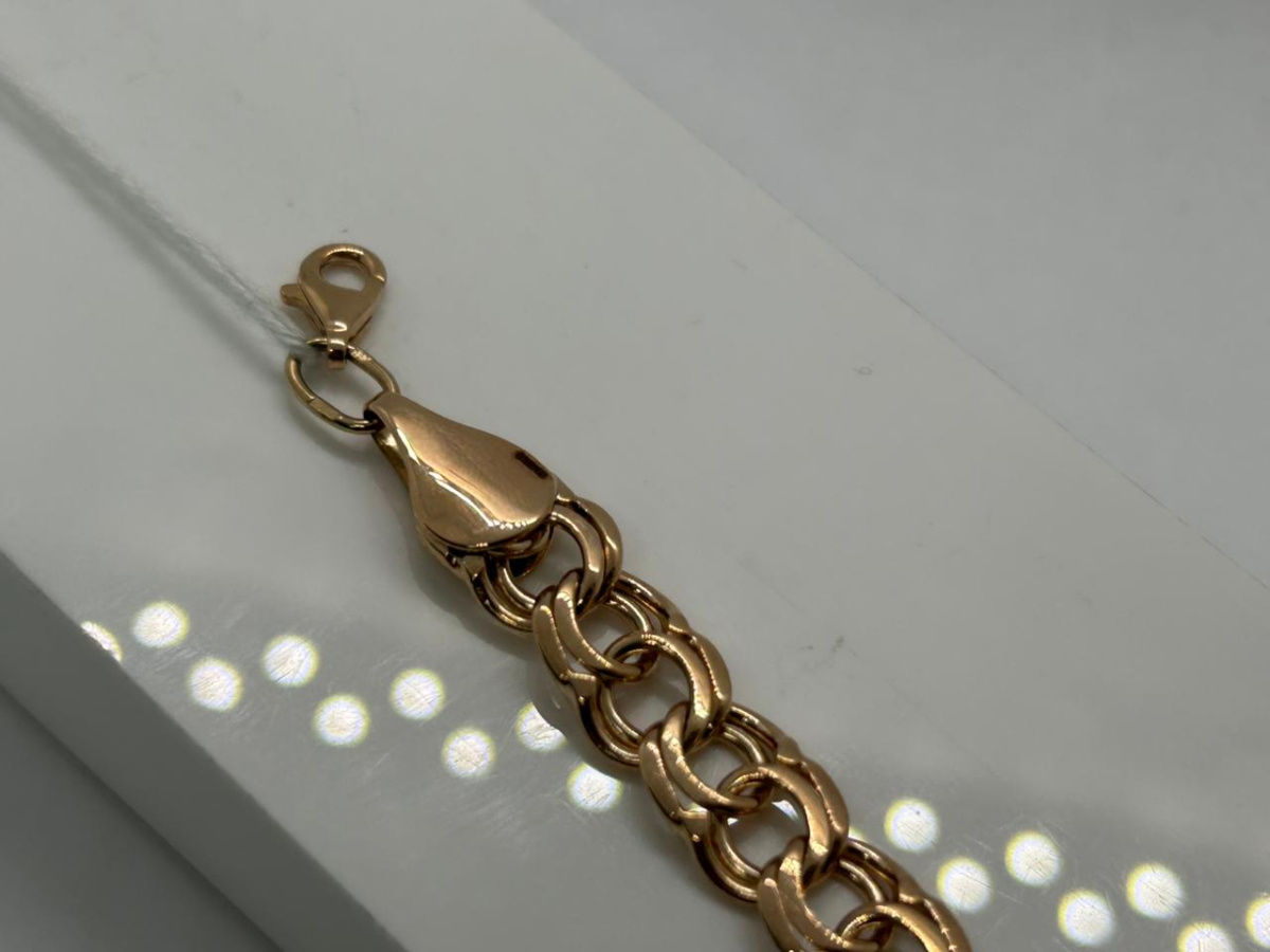 БЛБ585 БРАСЛЕТ ПОЛНОВЕСНЫЙ Бисмарк (Au 585)