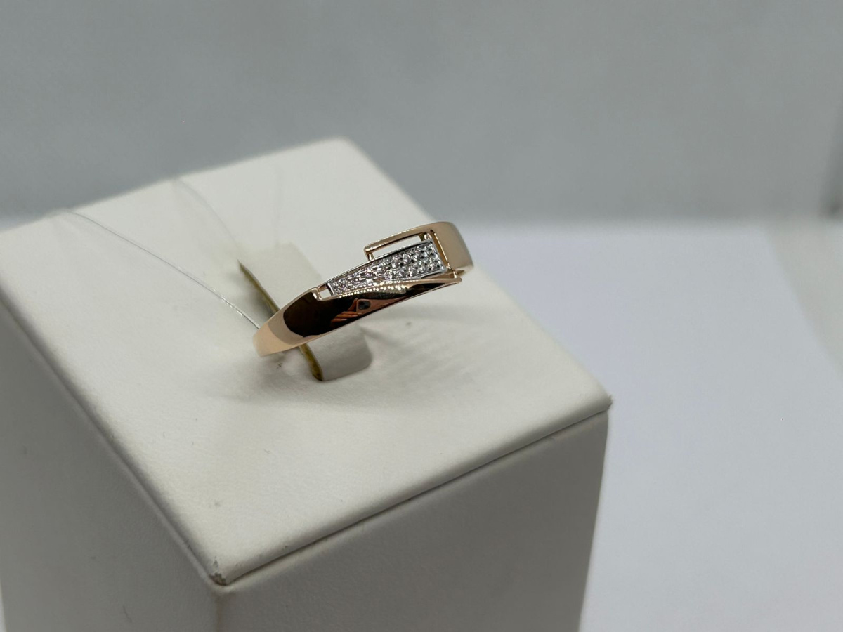 КОЛЬЦО С КАМНЯМИ (Au 585)