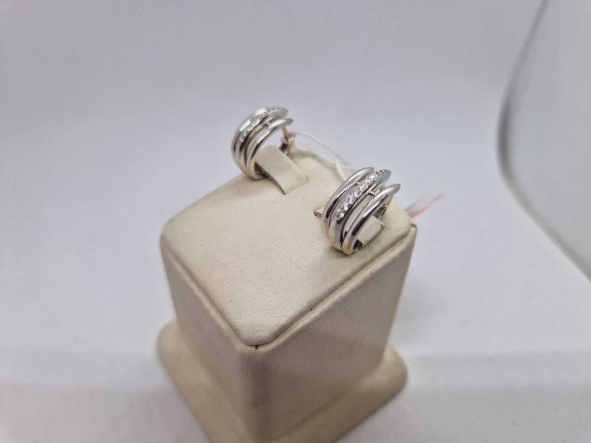 СКМИ585 СЕРЬГИ С КАМНЯМИ (Au 585)