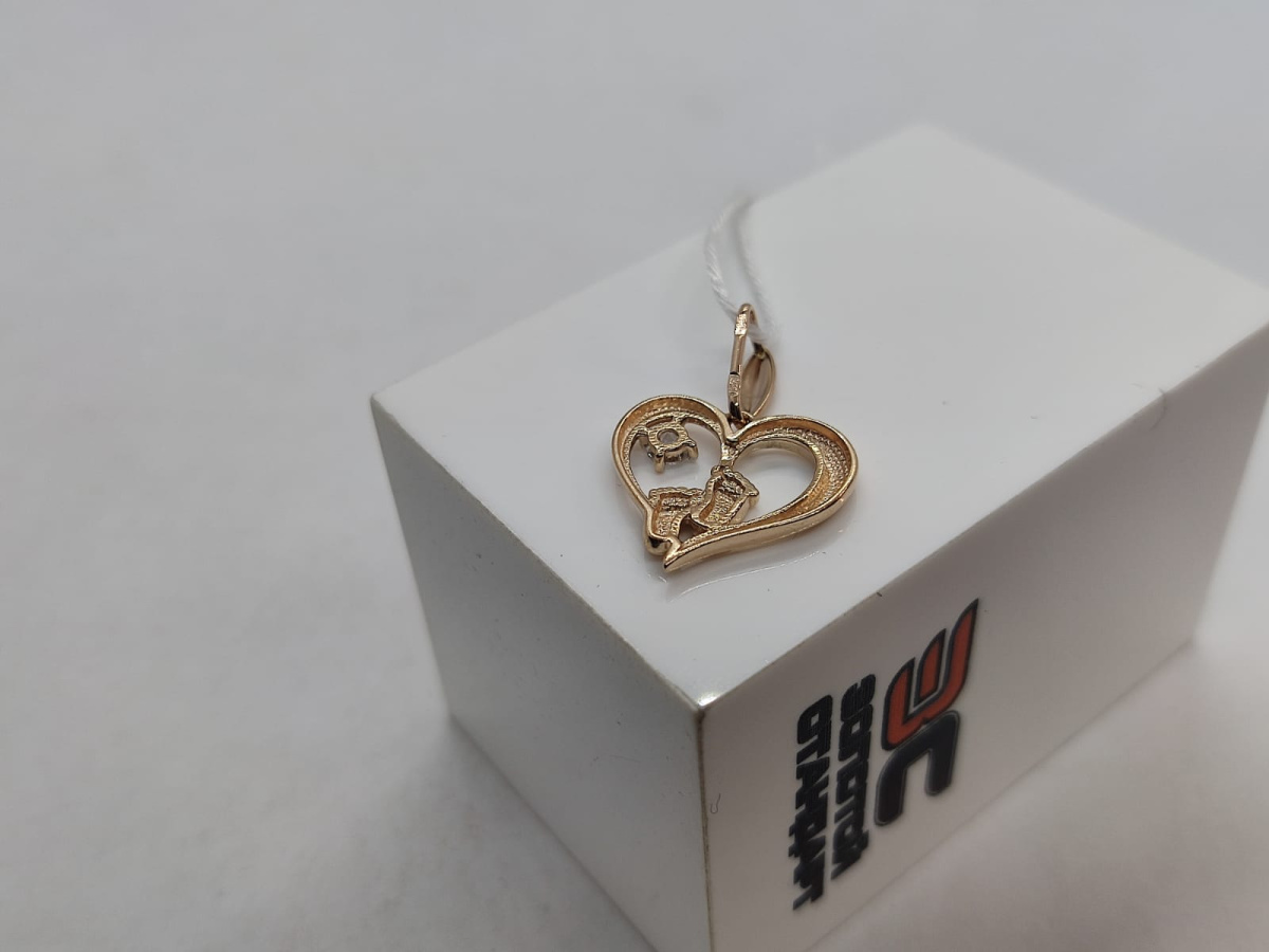 ПОДКМ585 ПОДВЕСКА С КАМНЕМ (Au 585)