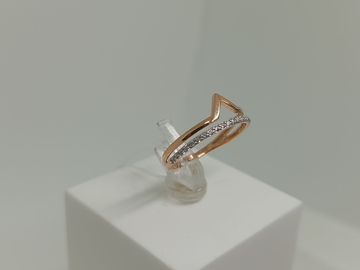 КОЛЬЦО С КАМНЯМИ (Au 585)