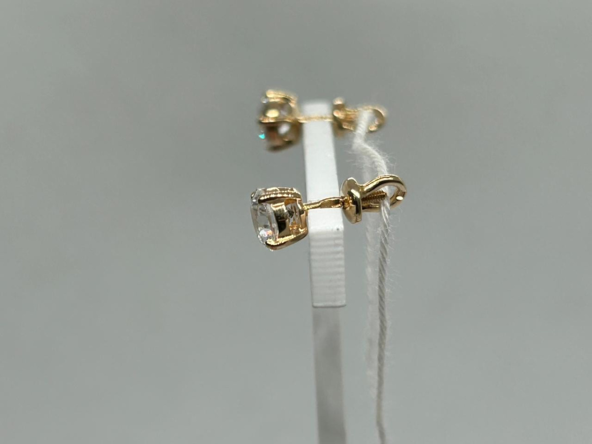 СПУС585 СЕРЬГИ ПУСЕТЫ (Au 585)