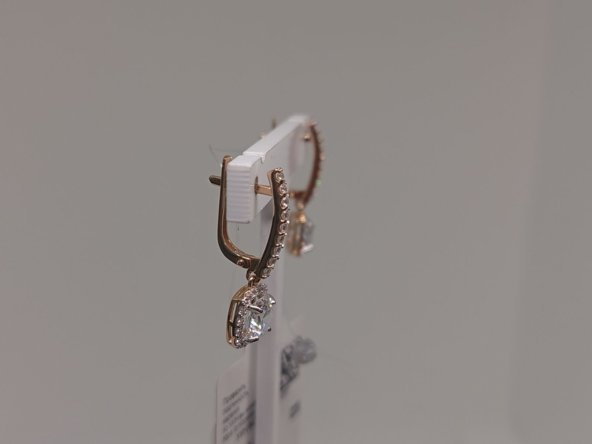 СЕРЬГИ С КАМНЯМИ (Au 585)