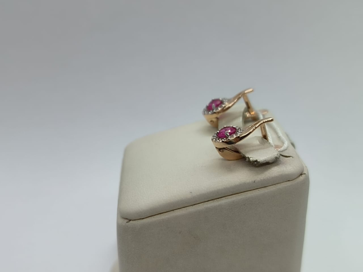 СЕРЬГИ С КАМНЯМИ (Au 585)