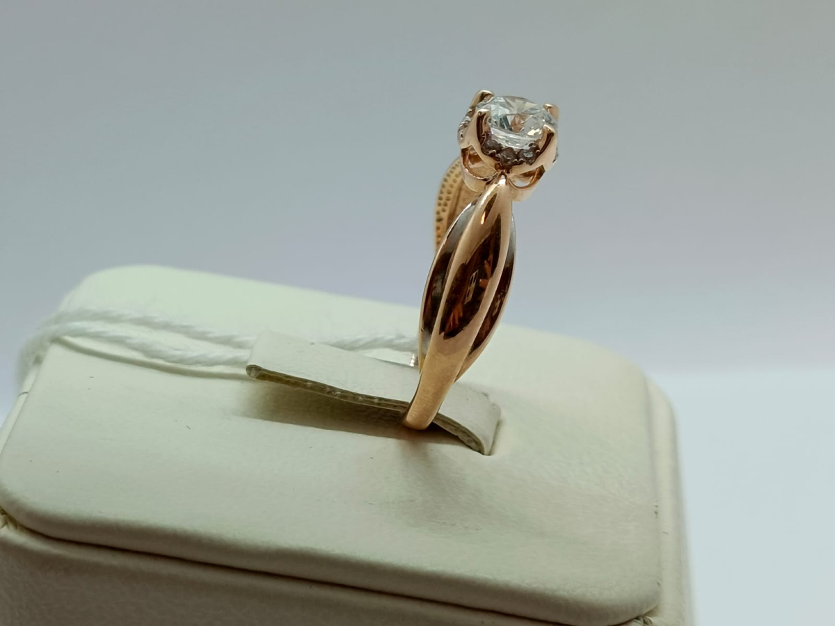 КОЛКМИ585 КОЛЬЦО С КАМНЯМИ (Au 585)