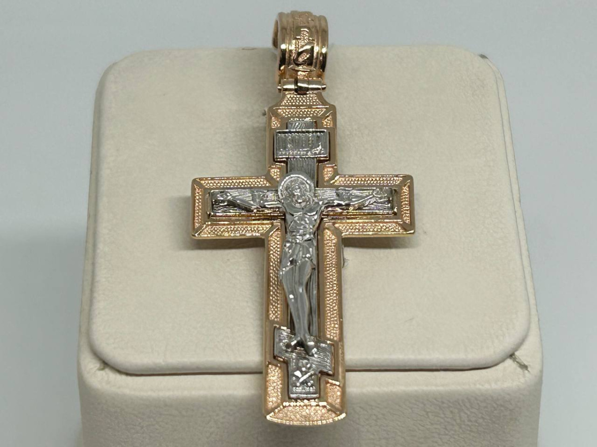 ПОДВЕСКА КРЕСТ без камня (Au 585)