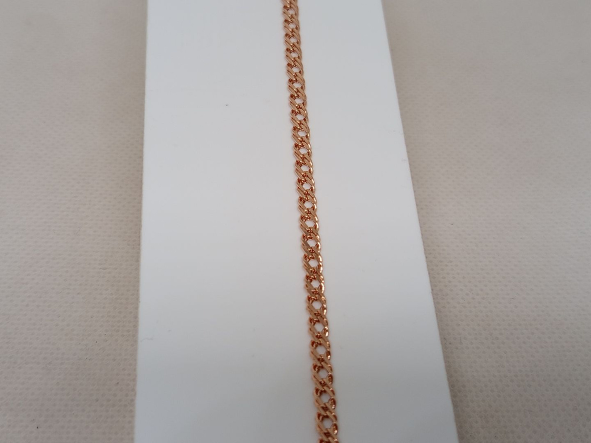 БРАСЛЕТ ПУСТОТЕЛЫЙ Бисмарк машинный (Au 585)