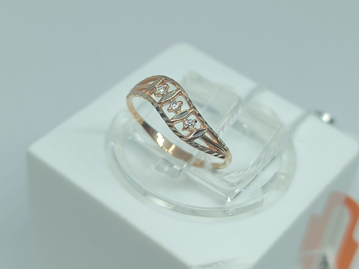 КОЛКМИ585 КОЛЬЦО С КАМНЯМИ (Au 585)