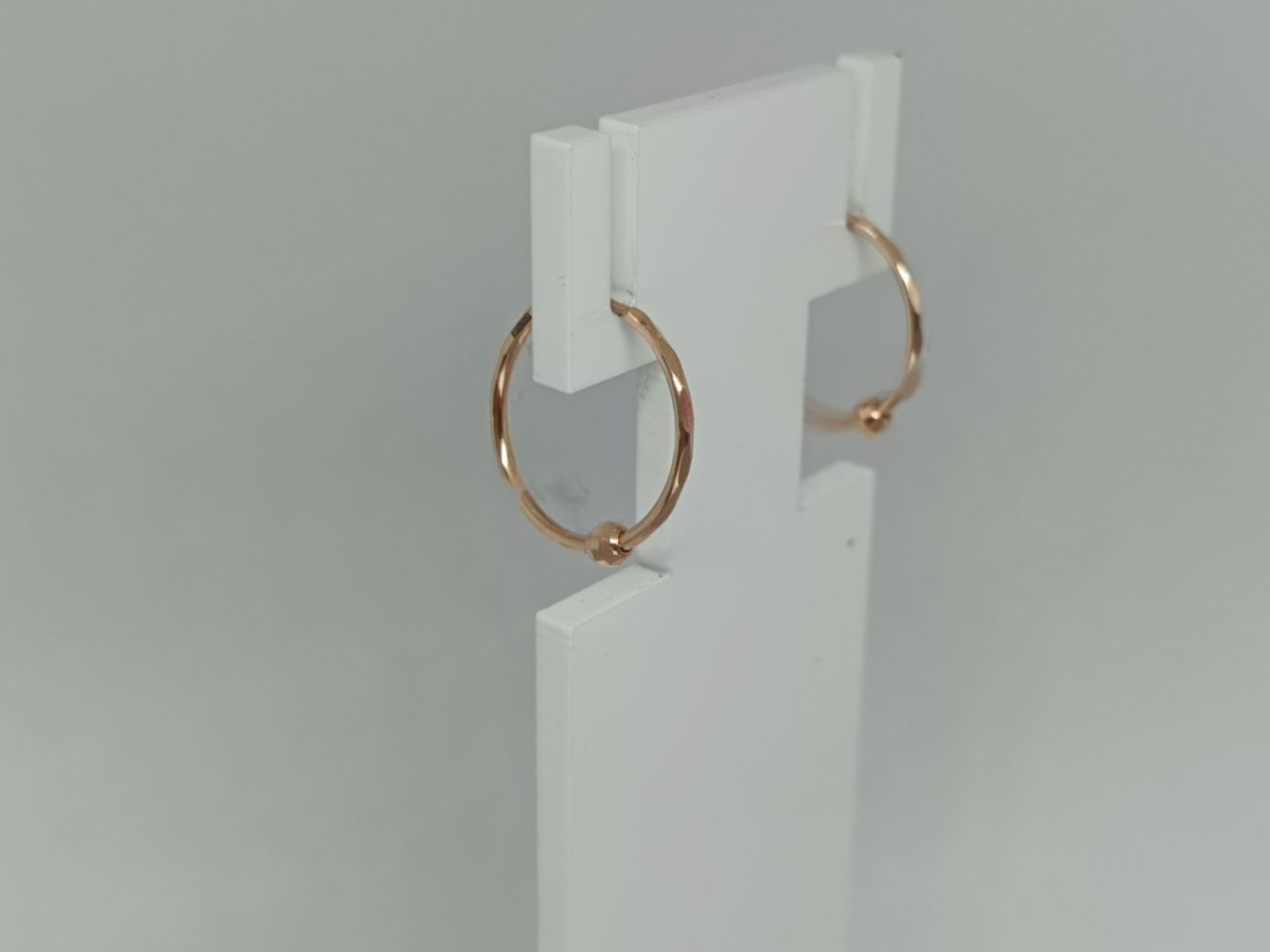 СКОН585 СЕРЬГИ КОНГО (Au 585)