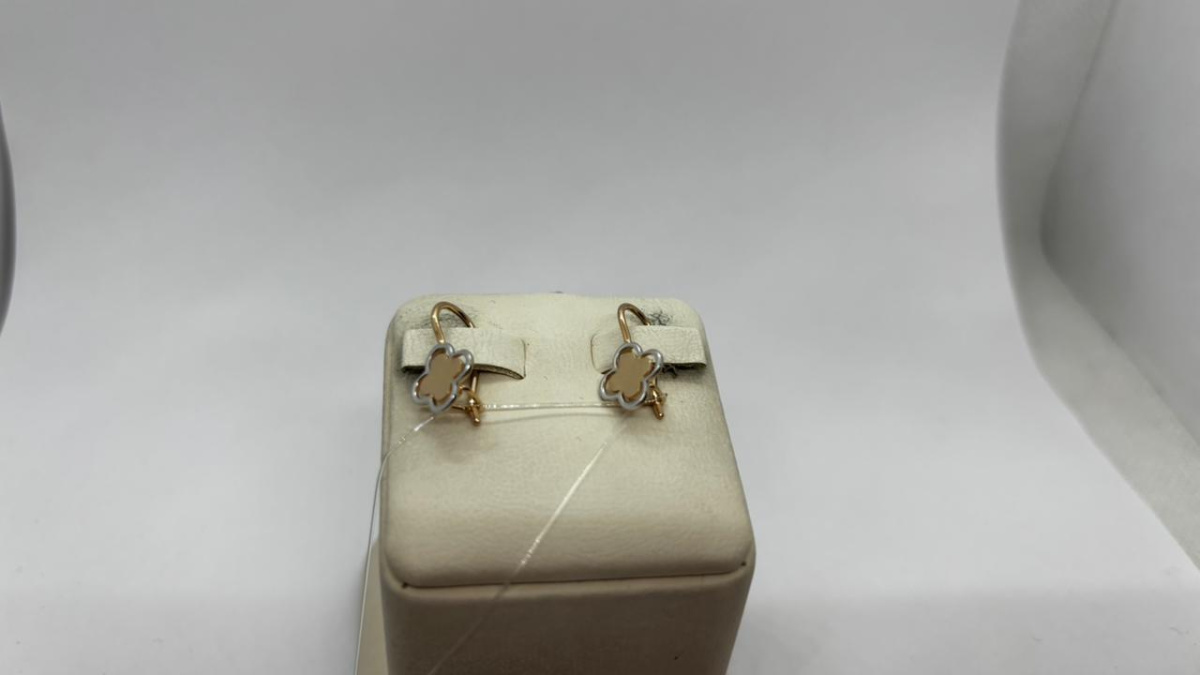 СЕРЬГИ ПЕТЕЛЬКА без камня (Au 585)