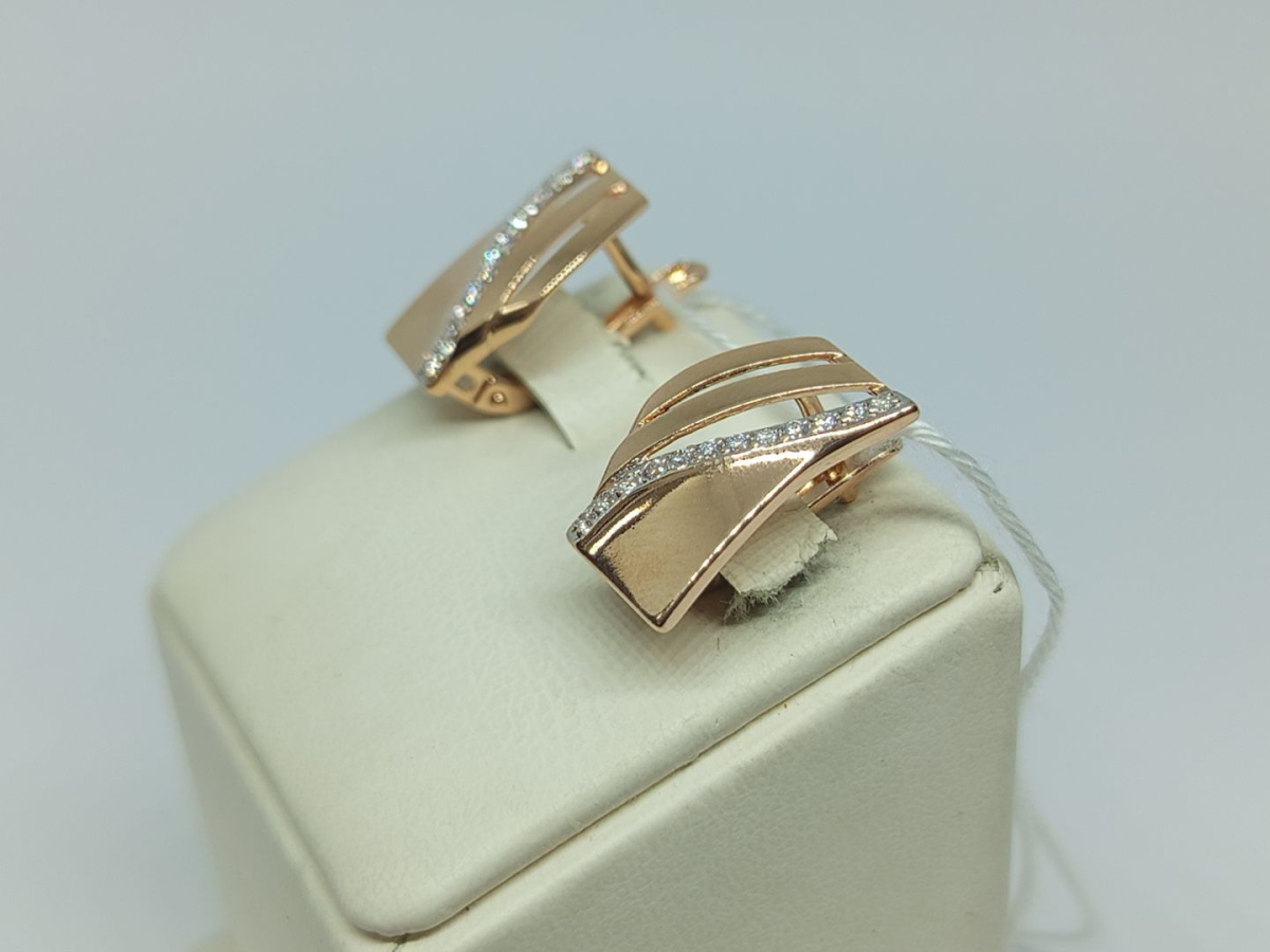 СЕРЬГИ С КАМНЯМИ (Au 585)