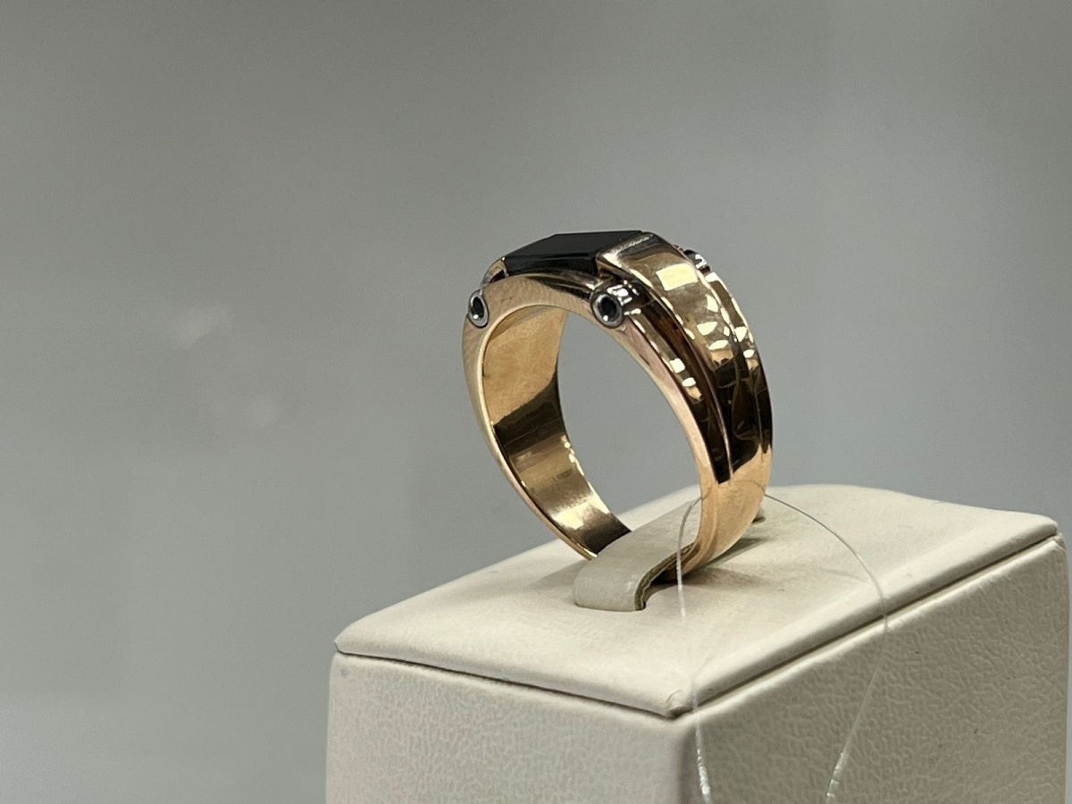 ПЕЧАТКА С КАМНЯМИ (Au 585)