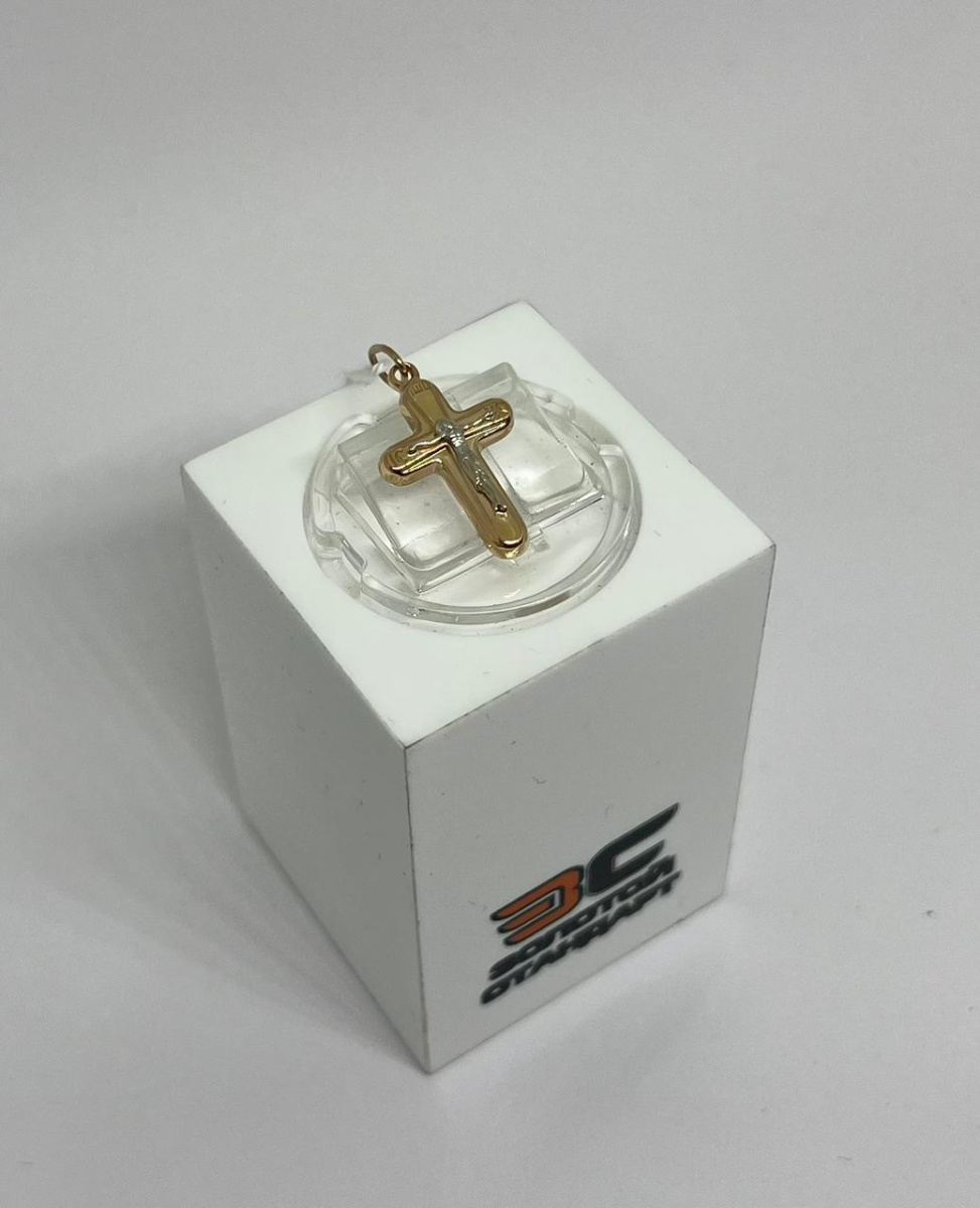 ПОДКБК585 ПОДВЕСКА КРЕСТ БЕЗ КАМНЯ (Au 585)