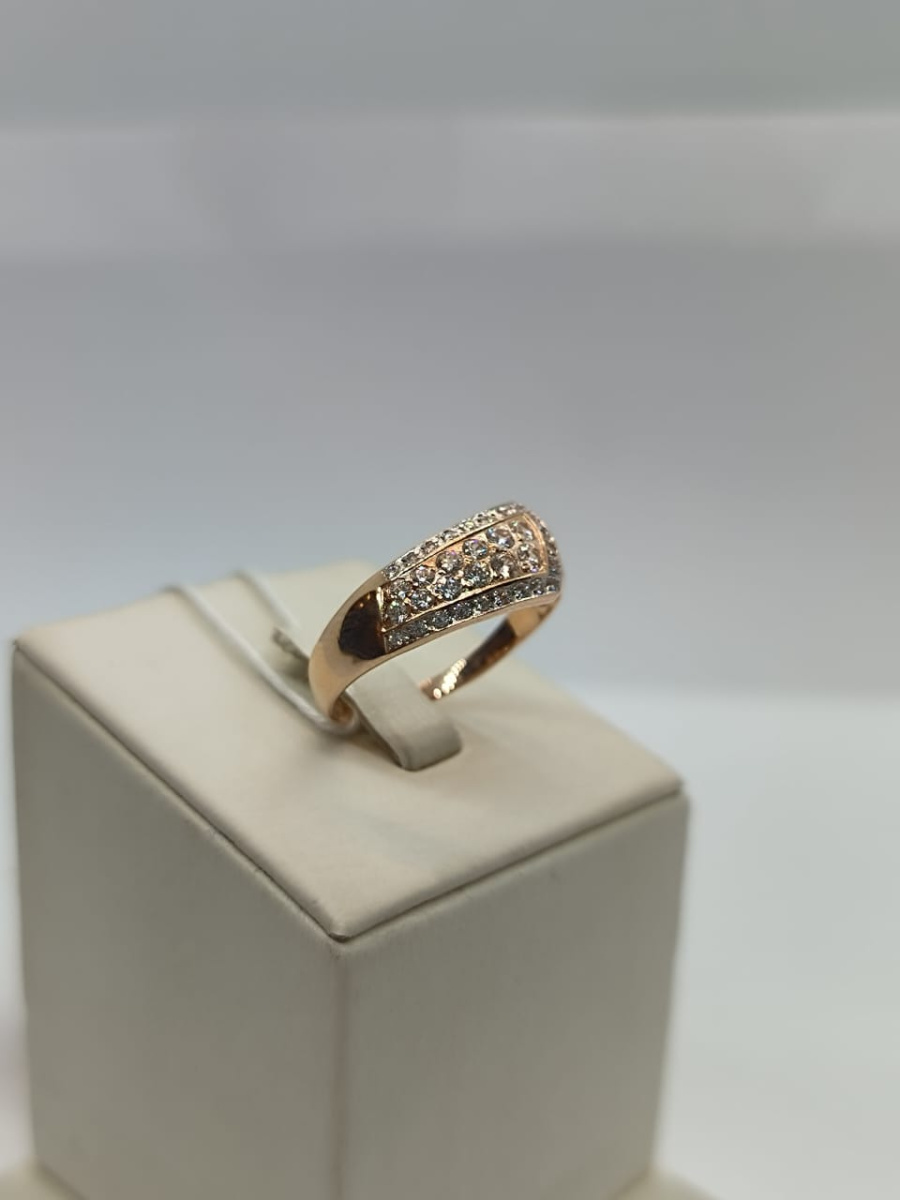 КОЛКМИ585 КОЛЬЦО С КАМНЯМИ (Au 585)