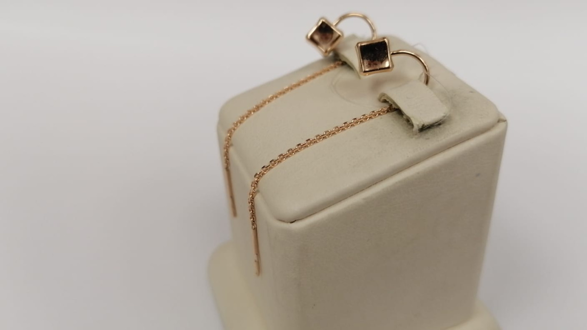 СЕРЬГИ ПРОДЕВКИ без камня (Au 585)