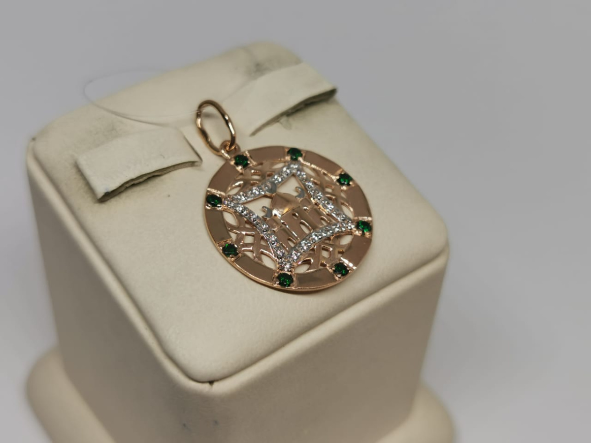 031711/ф ПОДВЕСКА С КАМНЯМИ (Au 585)