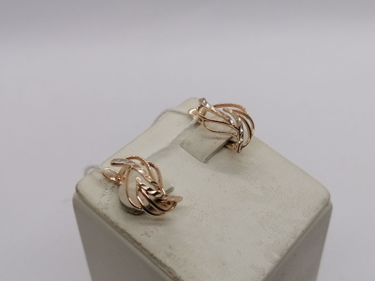 СЕРЬГИ БЕЗ КАМНЯ (Au 585)