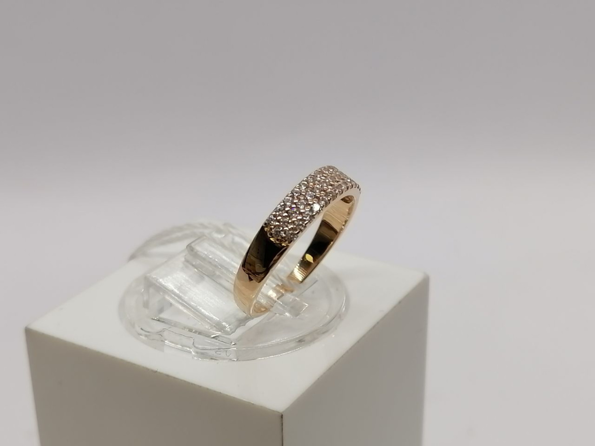 КОЛЬЦО С КАМНЯМИ (Au 585)