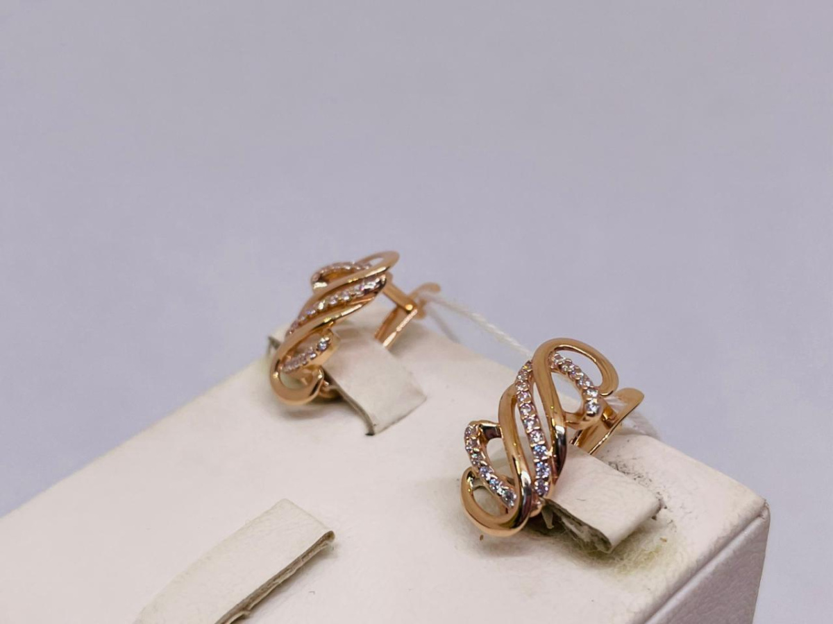 СЕРЬГИ С КАМНЯМИ (Au 585)