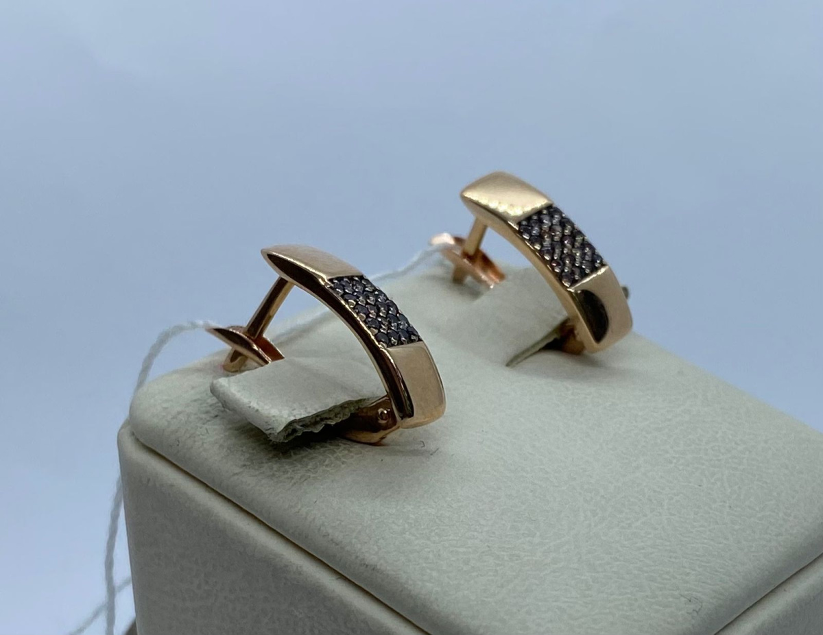 СЕРЬГИ С КАМНЯМИ (Au 585)