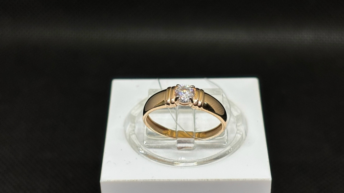 КОЛЬЦО С КАМНЕМ (Au 585)